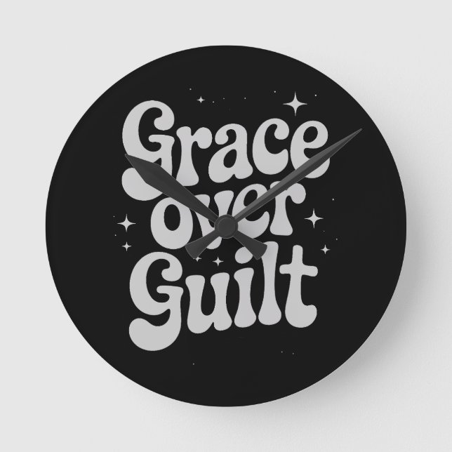 Klocka för Grace over Guilt-vägg (Framsida)