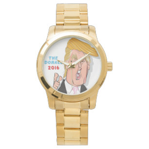 Klocka för guld för Donald Trump komisk