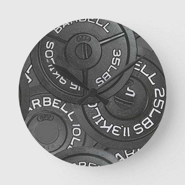 Klocka för gym kroppsbyggare vägg (Framsida)