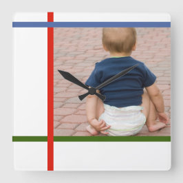 klocka för mondriska anpassadet färg blockera baby