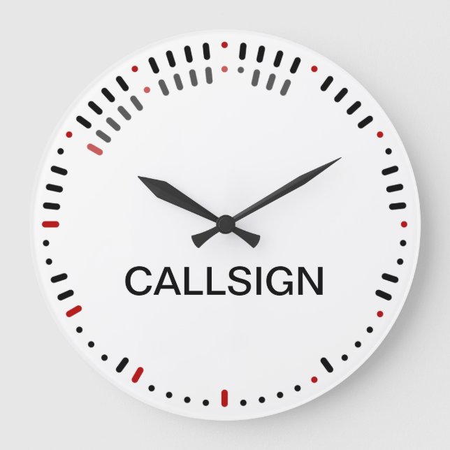 Klocka för snyggt morse-kod (Framsida)