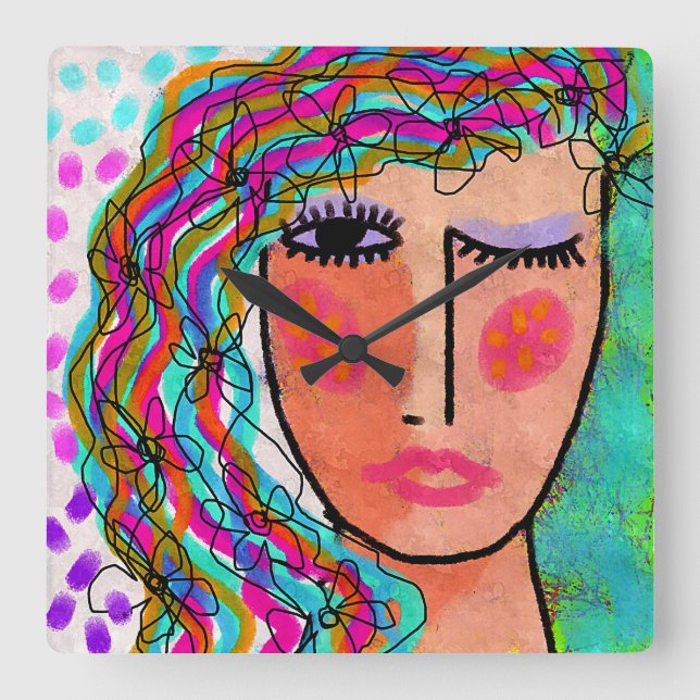 Klocka för unik Abstrakt (Framsida)