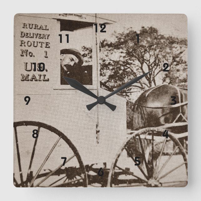 Klocka för United Stater Mail Wall Clock (Framsida)