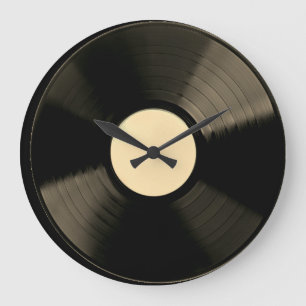 Klocka för vinylmusikpost