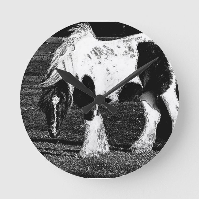 Klocka för zypsy Vanner Horse (Framsida)
