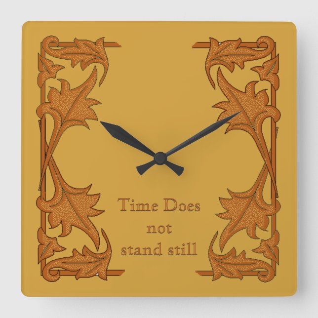 Klocka - lövparenteser (Framsida)