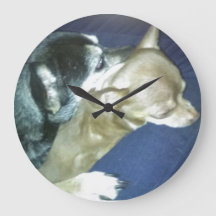 Klocka med valpsjälv Wall Clock