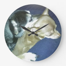 Klocka med valpsjälv Wall Clock