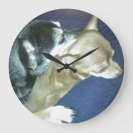 Klocka med valpsjälv Wall Clock