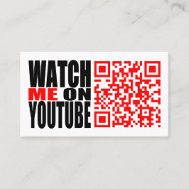 Klocka mig på YouTube modern | (mörk) Visitkort