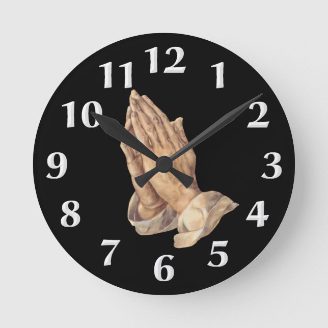 Klocka på Händer Wall Clock (Framsida)