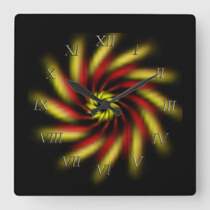 Klocka - Pinjul på svart