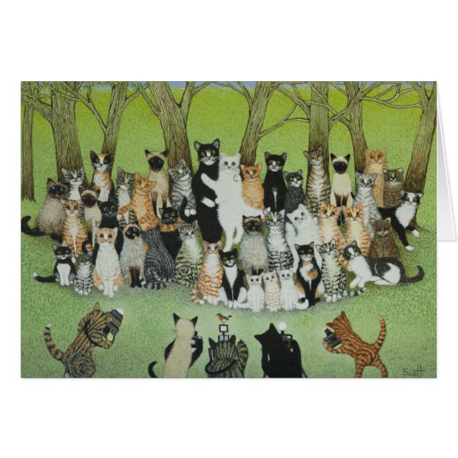 Klocka pippin hälsningskort (Framsidan Horizontal)