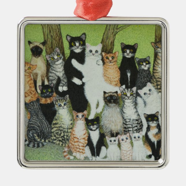 Klocka pippin julgransprydnad metall (Framsidan)