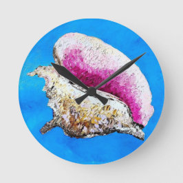 Klocka runt väggklocka för Snäcka