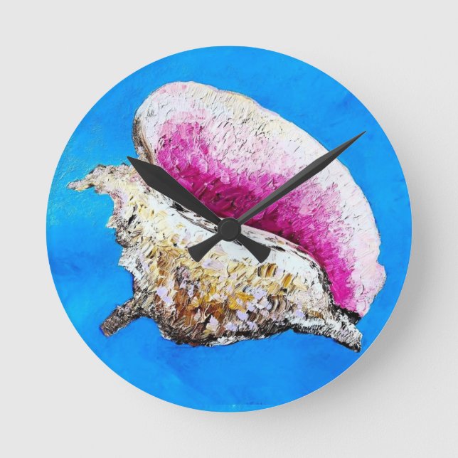 Klocka runt väggklocka för Snäcka (Framsida)