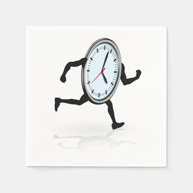 Klocka som kör Pappra blöjor Pappersservett (Framsidan)