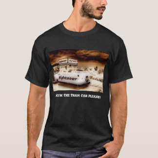 Klocka som spårvagnbilen behar t-shirt