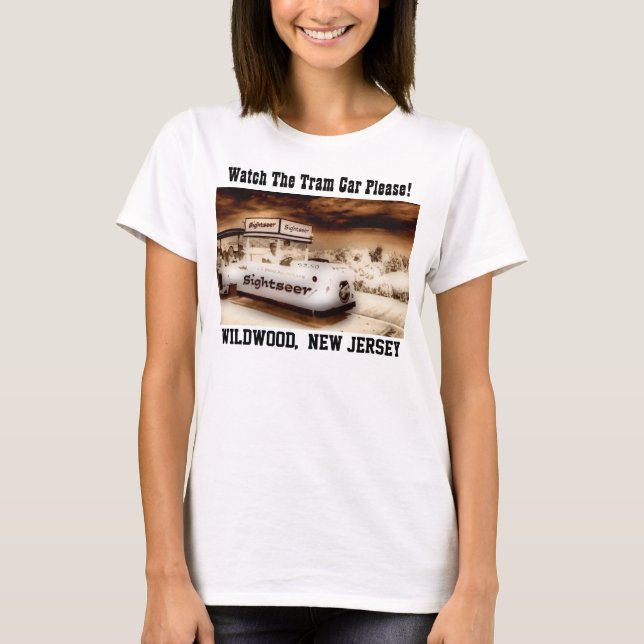 Klocka som spårvagnbilen behar tee shirt (Framsida)