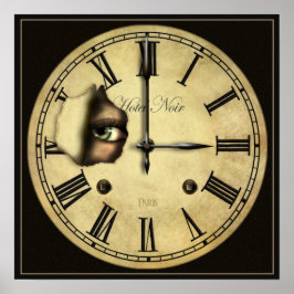 Klocka som tittar på liten Poster Skriv ut