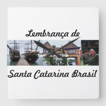 Klocka souvenir från Santa Catarina Brasilien