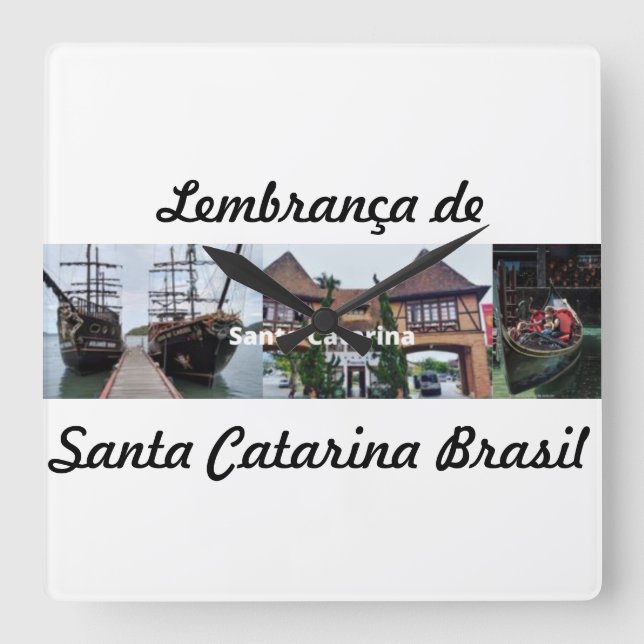 Klocka souvenir från Santa Catarina Brasilien (Framsida)