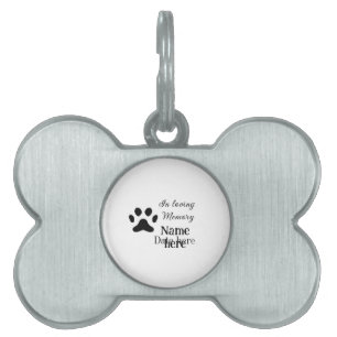 Klocka till minne av älskad minnesgåva lägg till h ID-bricka husdjur