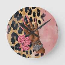 Klocka upp tea-väggklocka