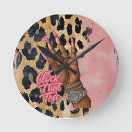 Klocka upp tea-väggklocka