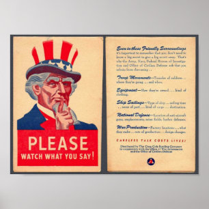 Klocka vad dig något att sägaaffisch poster