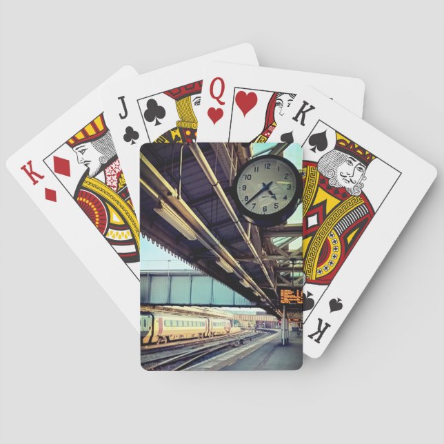 Klocka, vid station casinokort (Baksidan)