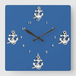 Klocka - vita ankare
