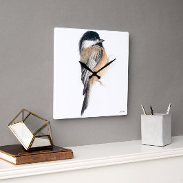 Klockadee Watercolor Square Wall Clock Fyrkantig Klocka