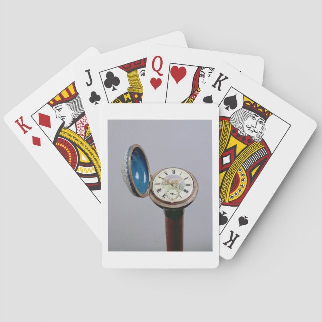 Klockagrejkäpp (cloisonneemalj) casinokort (Baksidan)