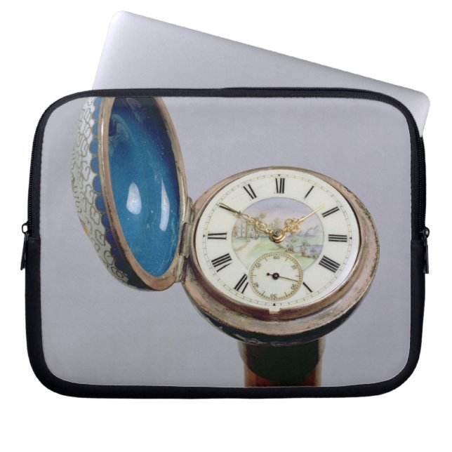 Klockagrejkäpp (cloisonneemalj) laptop fodral (Framsidan)