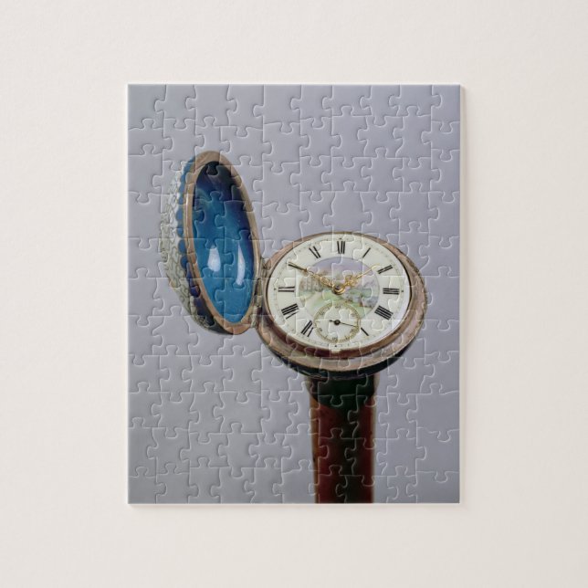 Klockagrejkäpp (cloisonneemalj) pussel (Vertikal)