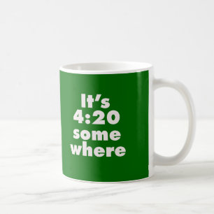 Klockan är 4.20 nånstans kaffemugg