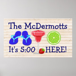 Klockan är 5.00 här poster