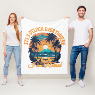 Klockan fem överallt är jag pensionerad fleecefilt