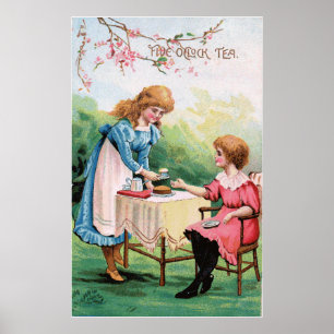 Klockan fem Tea Poster