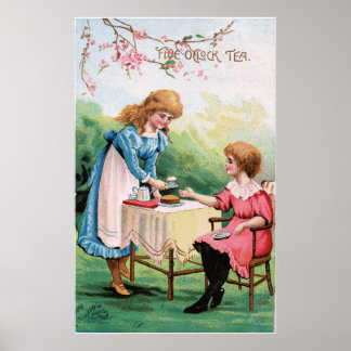 Klockan fem Tea Poster