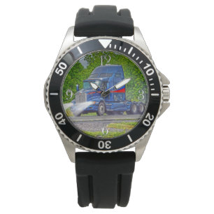 Klockan för #Gift för skurkrolltransportlastbilen Armbandsur