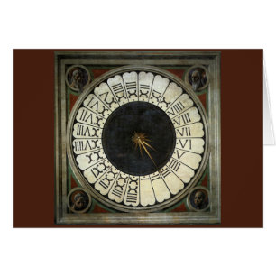 Klockan i Duomo av Paolo Uccello Hälsningskort