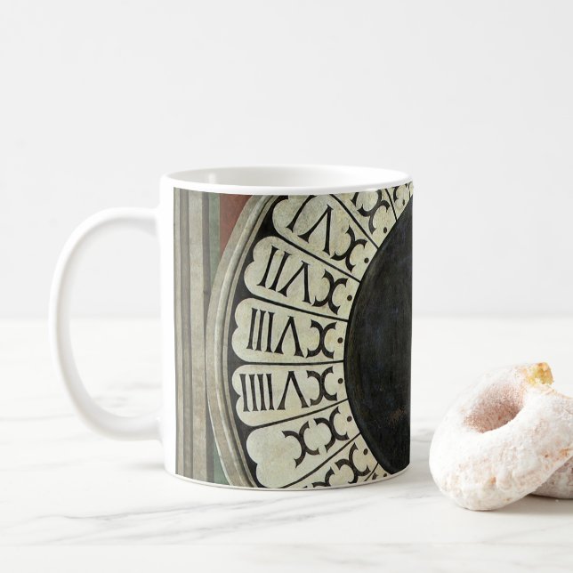 Klockan i Duomo av Paolo Uccello Kaffemugg (Med munk)