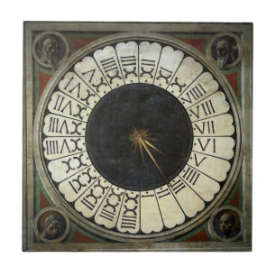 Klockan i Duomo av Paolo Uccello Kakelplatta