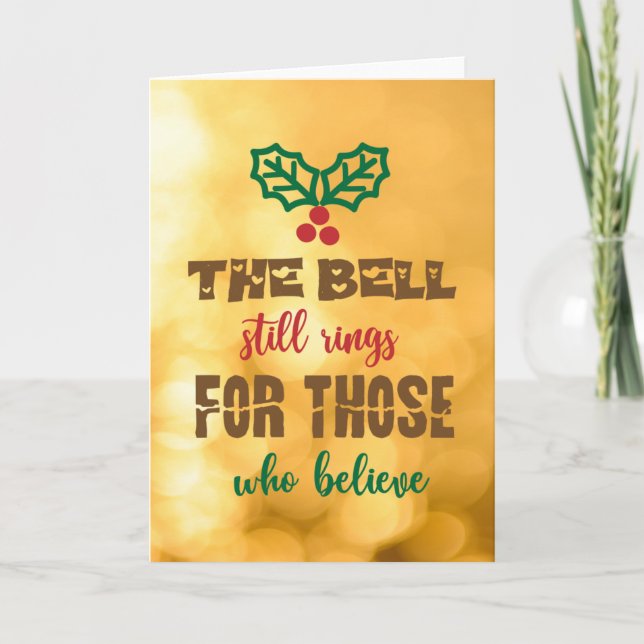 KLOCKAN RINGER STADIGT FÖR DEM SOM TRO HELGKORT (Framsida)