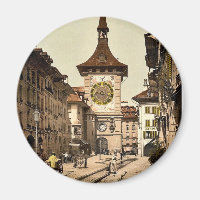 Klockan torn, Bern, Town, Schweiz vintage