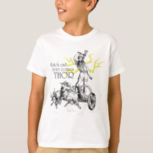 Klockan ut, kommer här thoren! tee shirt
