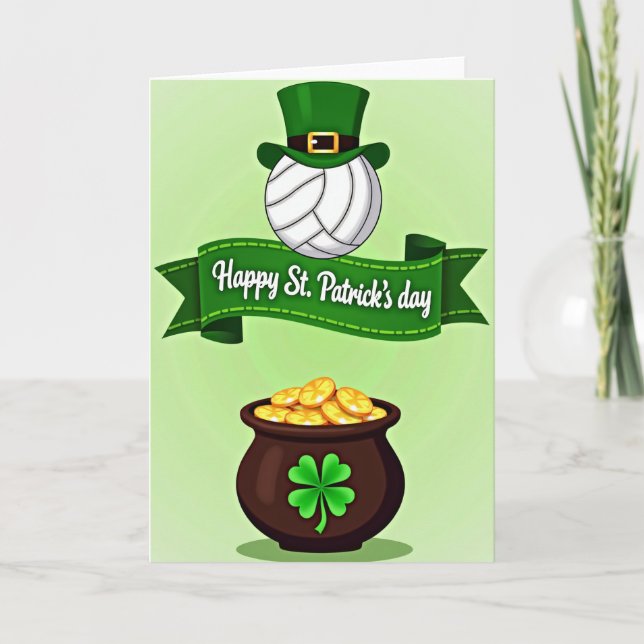 Klockar Potten St Patricks Dag Kort (Framsida)