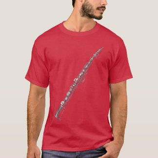Klockarnetmusikinstrument motiv konst Klockarnett T Shirt